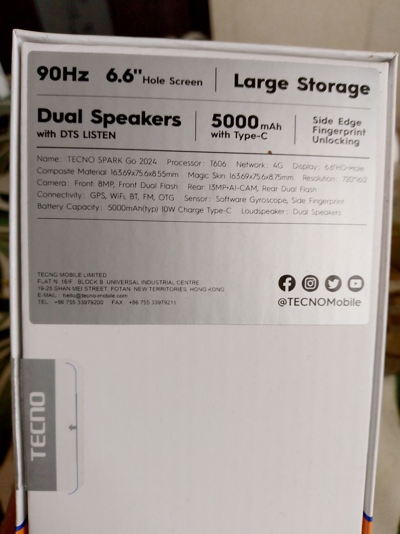 Tecno spark Go 2024 с гарантией