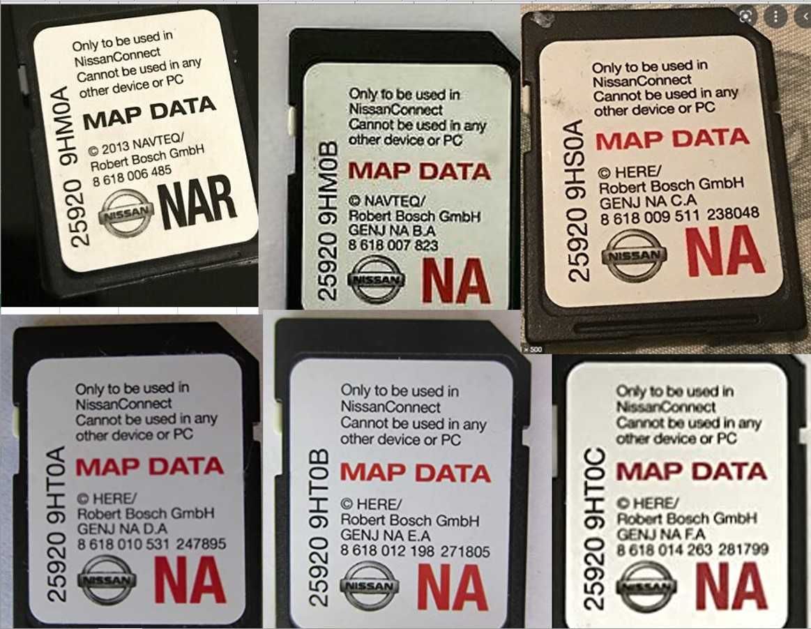 2024 навигация ъпдейт Nissan/Infiniti Нисан SdCard СД Карта map update