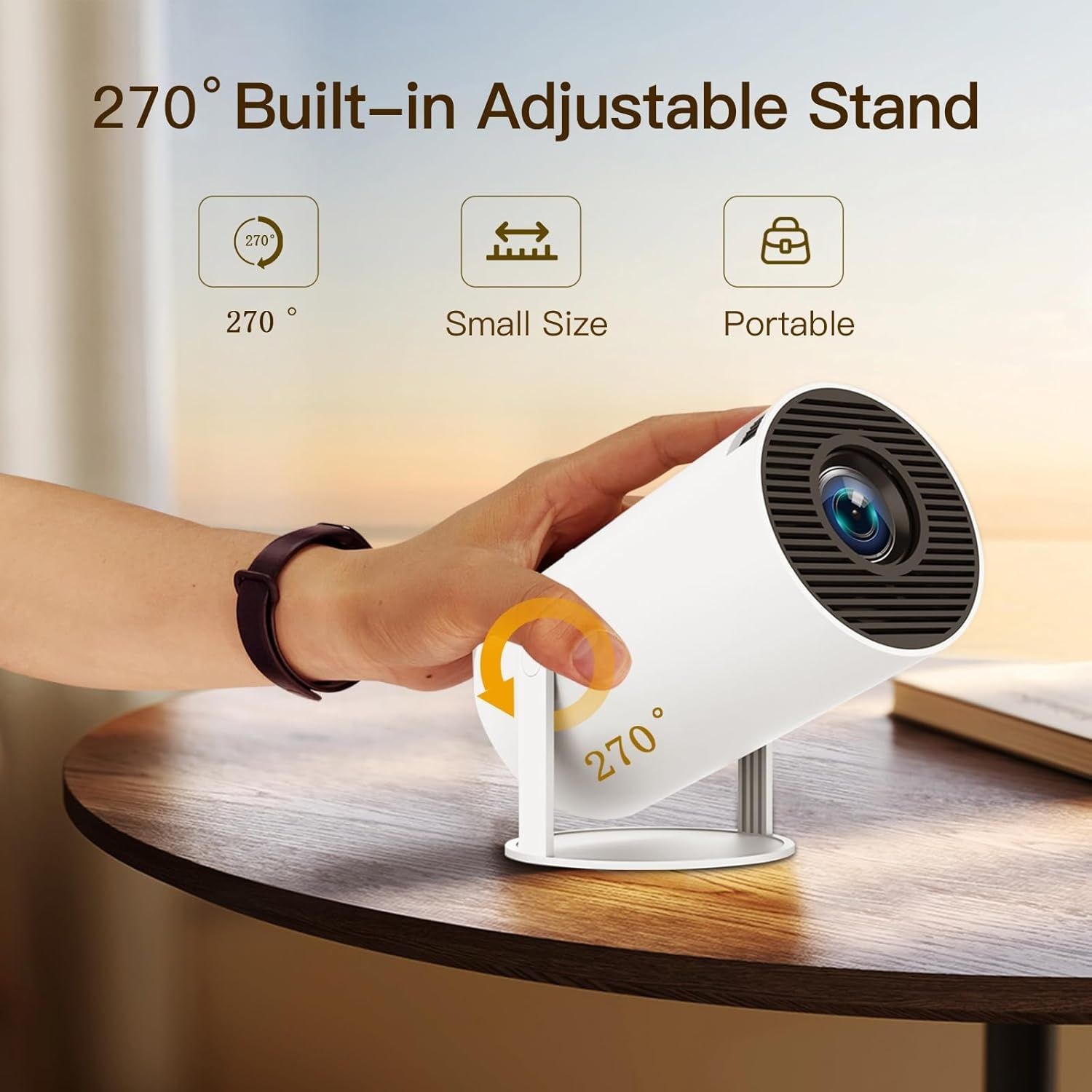 Video proiector HY300 smart WiFi6, Android 11, 260 ANSI - nou