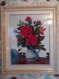 Продам картину Розы в вазе