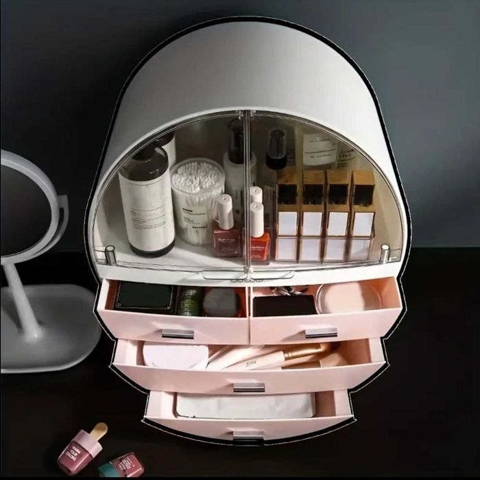 Organizator roz pentru produse machiaj/par/cosmetice/pensule