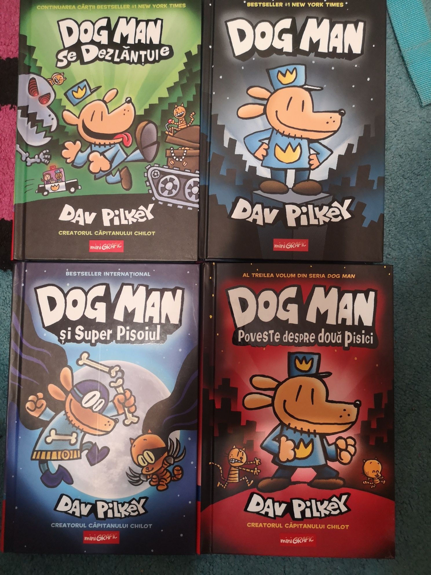 Dog Man Dav Pilkey 4 volume