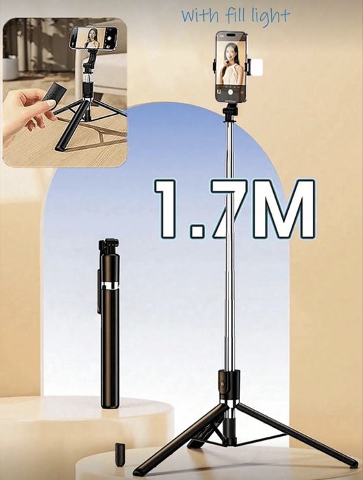 Selfie Stick 1.7 metri Wireless