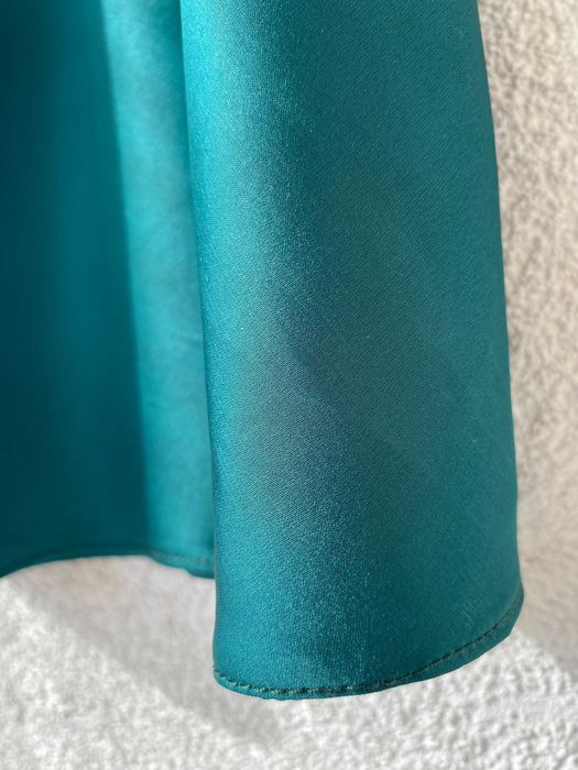 Maieu dama, satin, verde smarald, nou, marime S