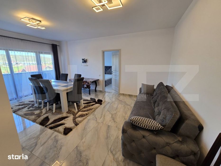 Apartament modern cu 3 camere, 2 bai, Apahida zona Primariei