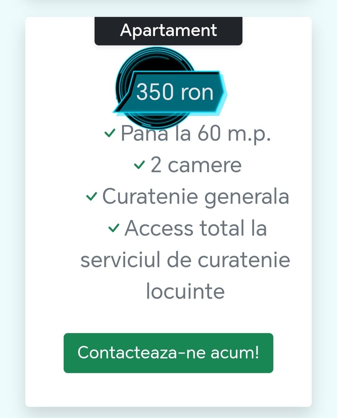 Servicii de curățenie /femeie de servici