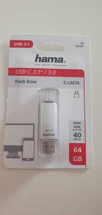 Memorie USB HAMA Laeta, USB 3.1-microUSB, 64GB