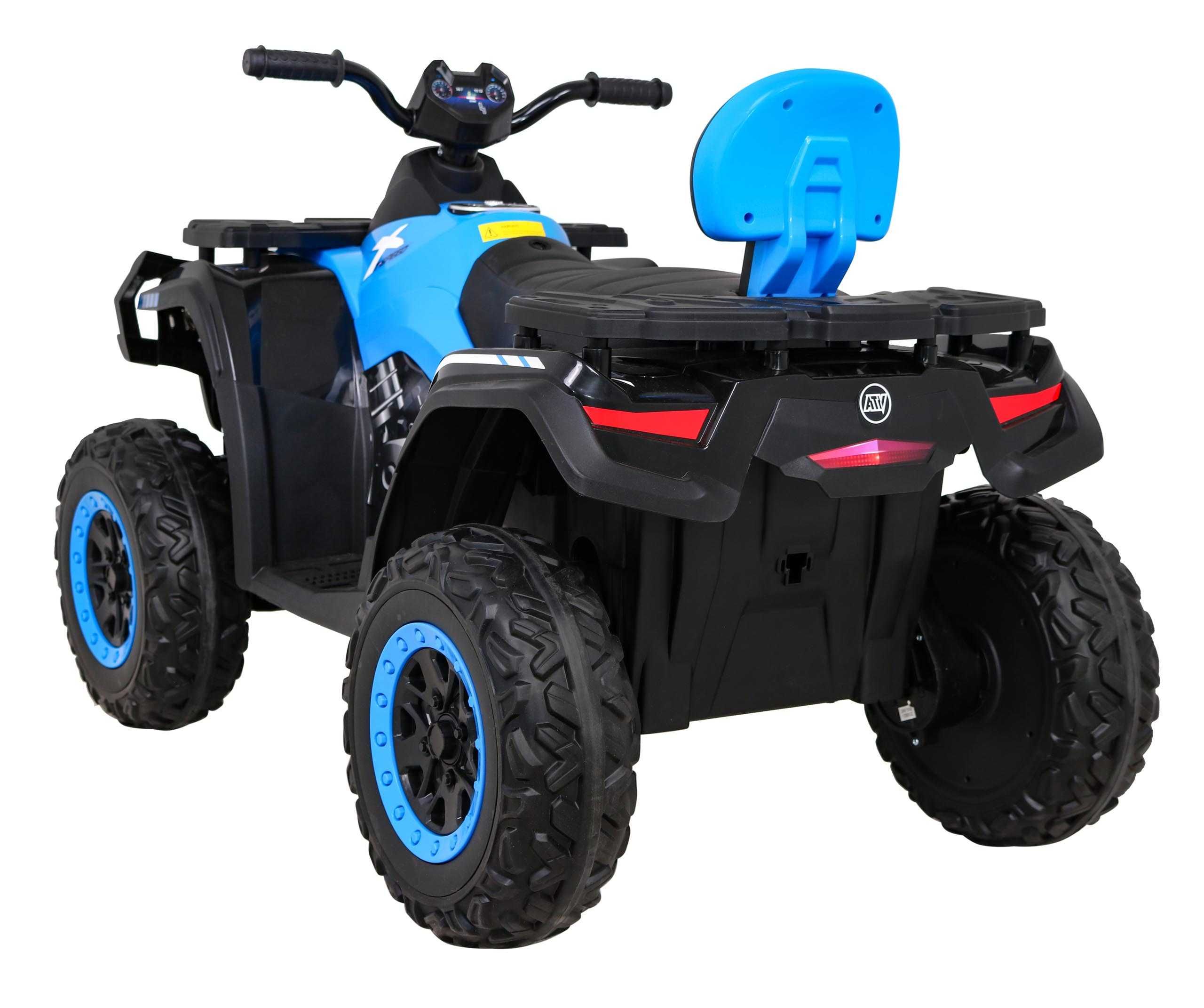 ATV electric pt copii cu 2 locuri 200W 24V 4x4, cu cupa (S615)Albastru