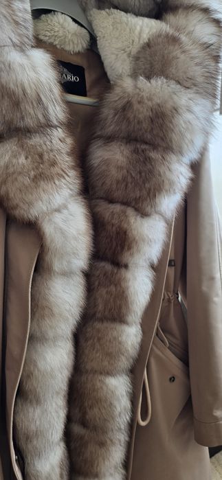 Парка с натуральным мехом "писец"