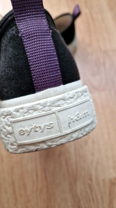 Обувки Eytys H&M Collaboration Platform Canvas Sneakers N43/44 / черни