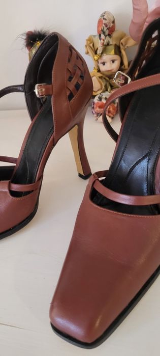 Sandale dama elegante piele