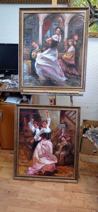 Portrete la comanda,caricatura pictata manual,NU DIGITALA