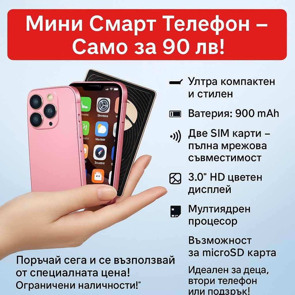 Мини смартфон,  3G WCDMA