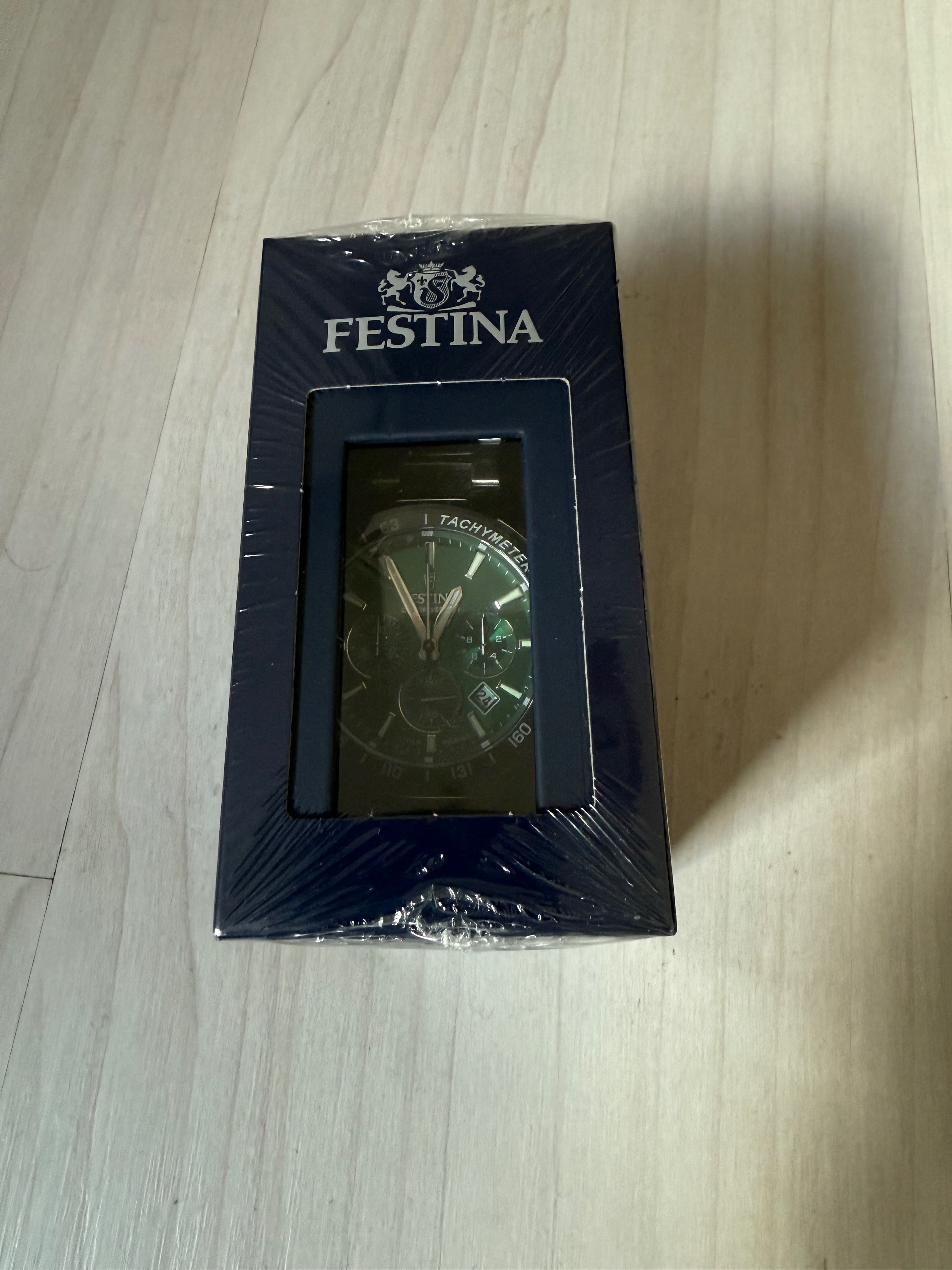 Часовник FESTINA Chronographe green