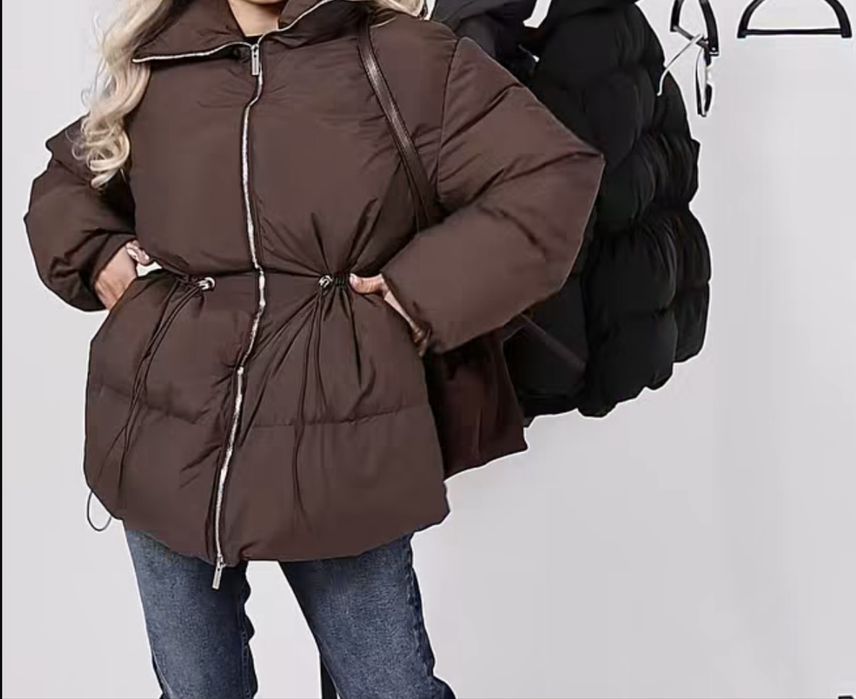 Куртка зимняя в коричневом цвете