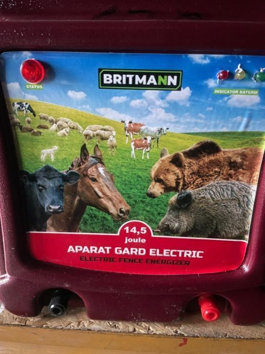 Aparat gard electric14.5Joule kit complect Britmann izolatori rola fir