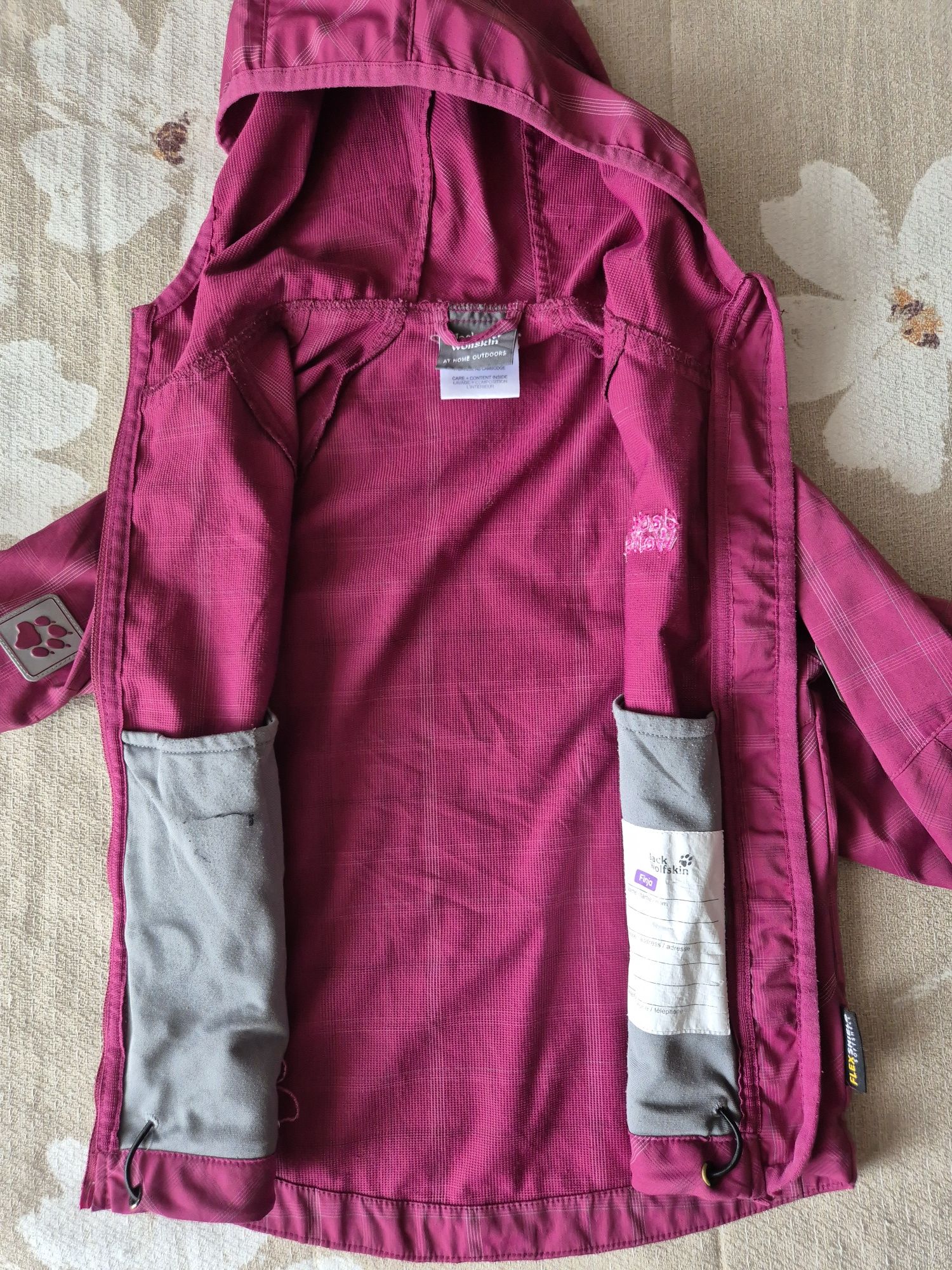Geacă vant copii, Jack Wolfskin, Flex Shield Softshell, Texapore - 116