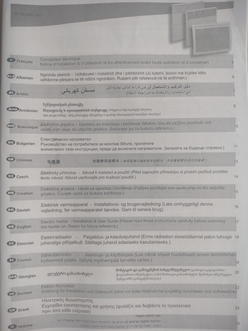 Електрически конвектор