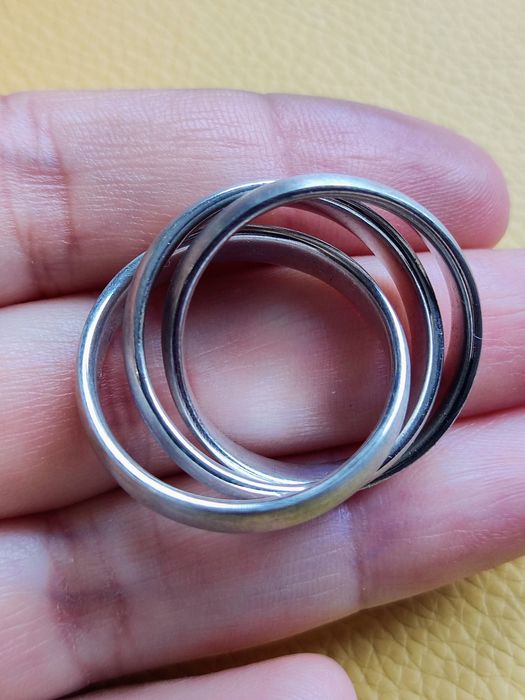 Марков сребърен пръстен от 3 халки
