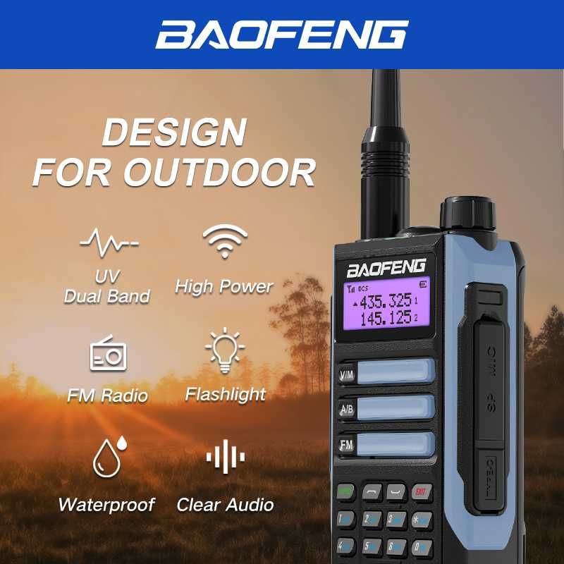 Нова РАДИОСТАНЦИЯ BAOFENG UV 16 Ultra 25w 12500mah двубандова ip68