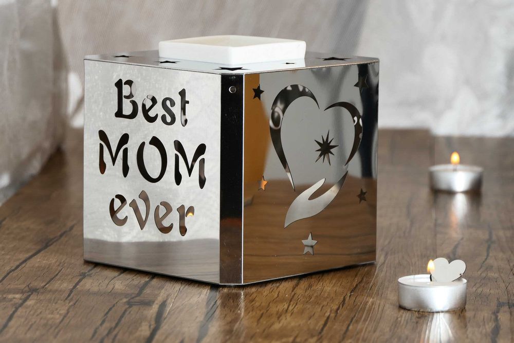 Персонализиран подарък 3 в 1 - свещник, аромолампа, фондю