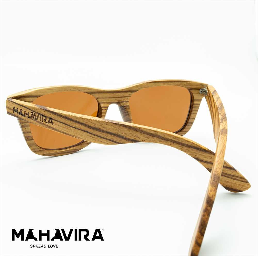 Ochelari de soare ce rama din lemn Mahavira Eyewear