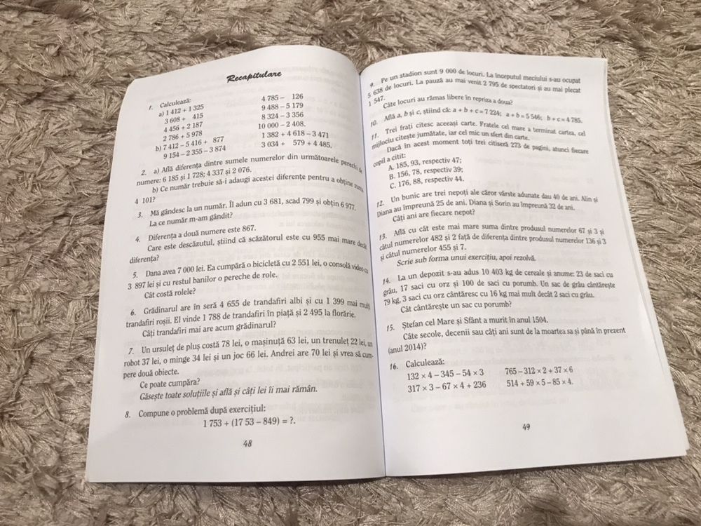 Fii inteligent la matematica clasa a 4-a