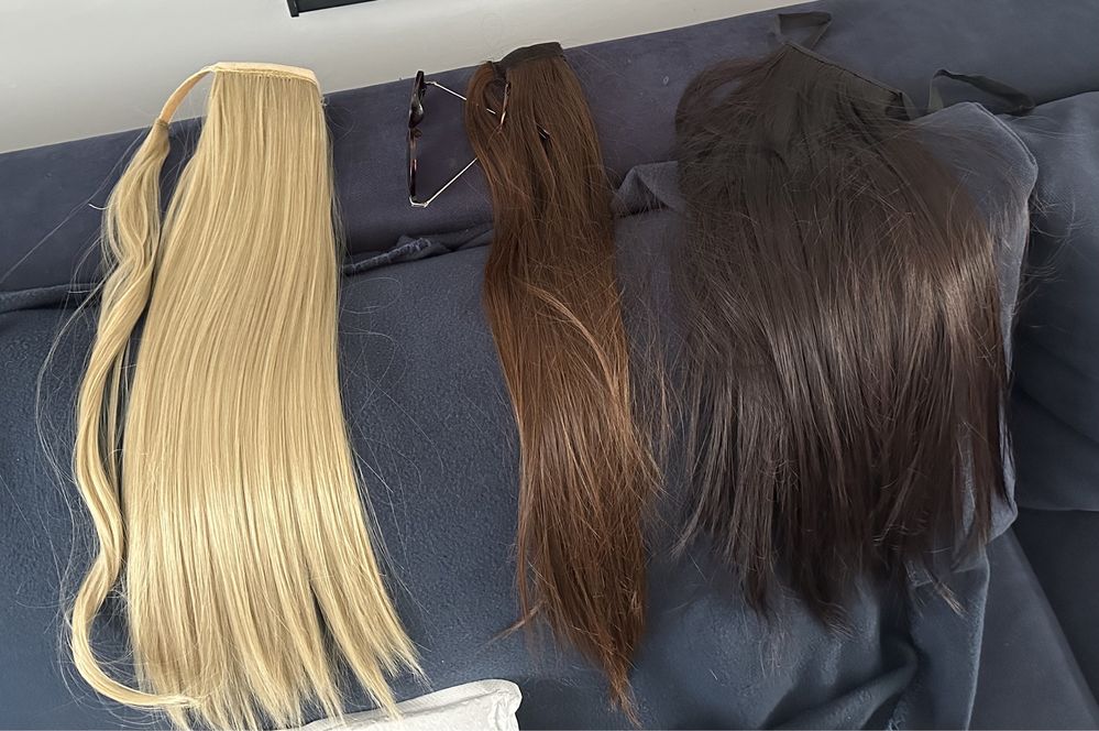 Extensii par coada (blond/saten/brunet)