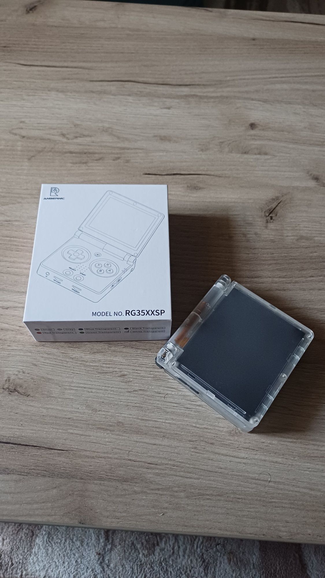 Anbernic RG35XXSP Transparent White