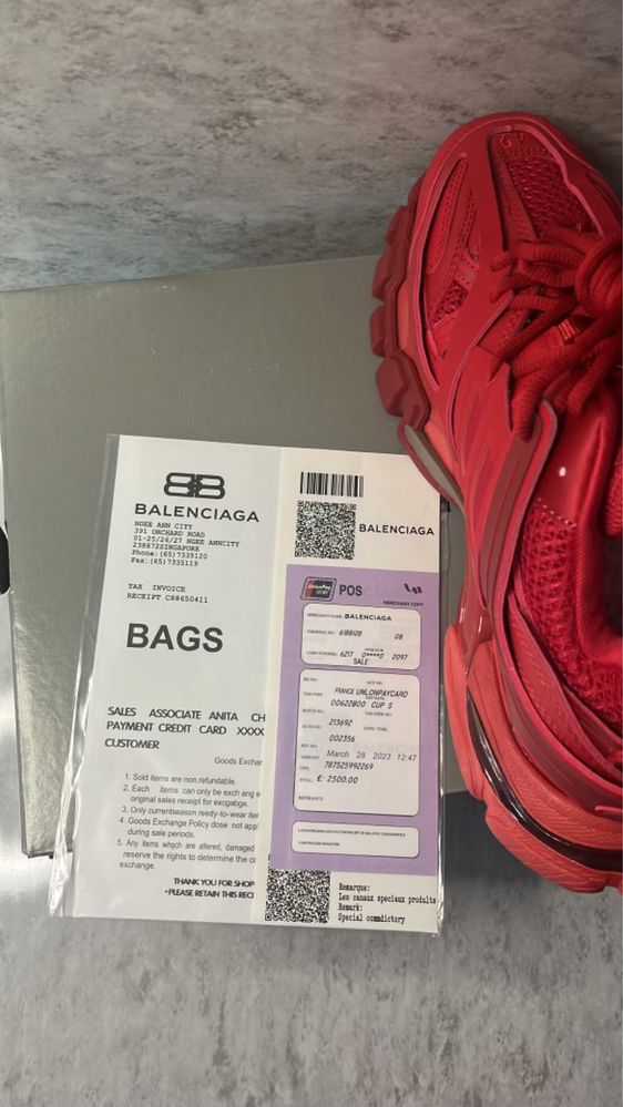 Balenciaga Track RED