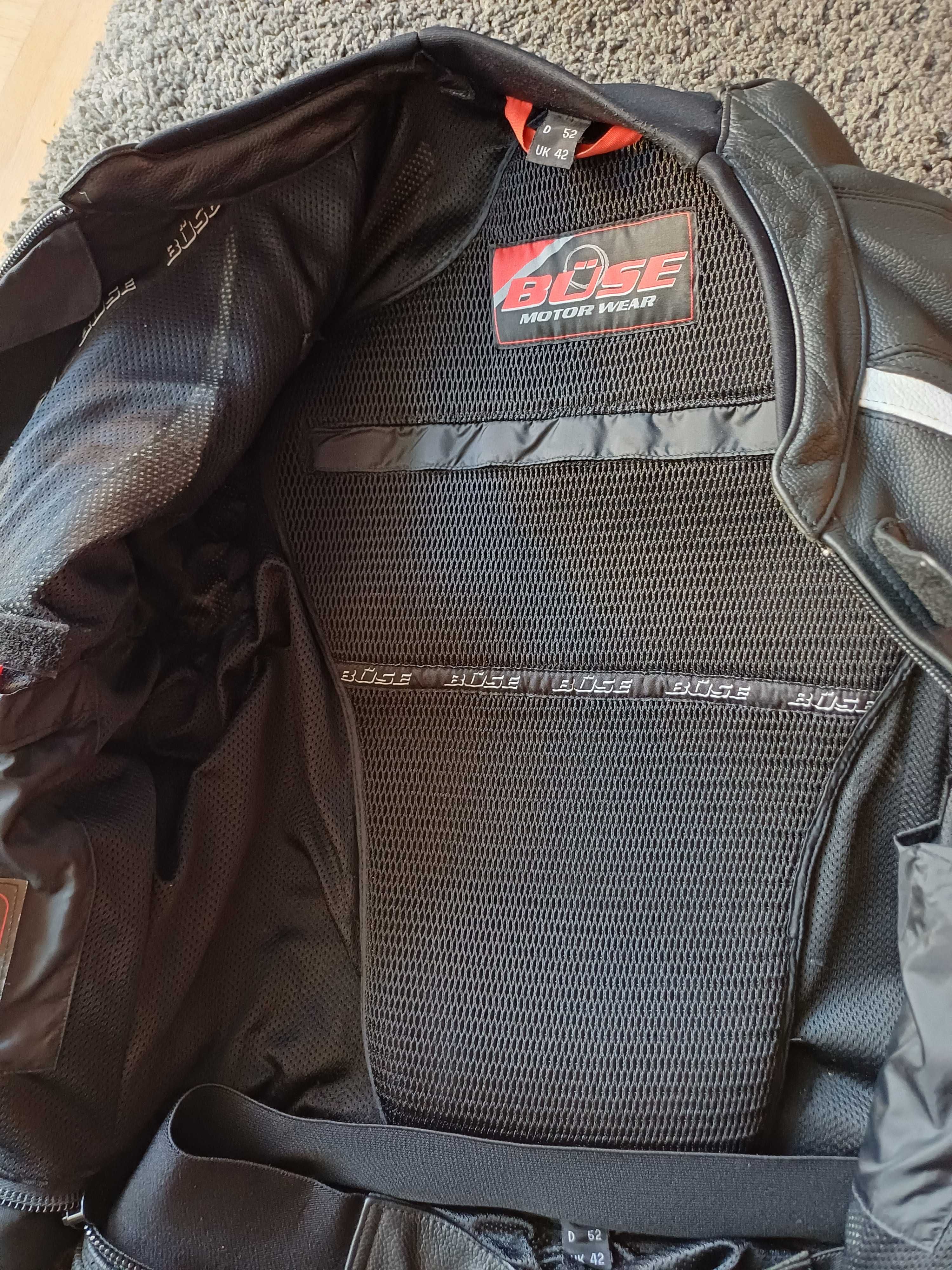 52 L BÜSE Combinezon Costum moto piele din două piese