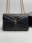 Geanta S3nt L4re4T - Loulou Mediu Negru lant auriu