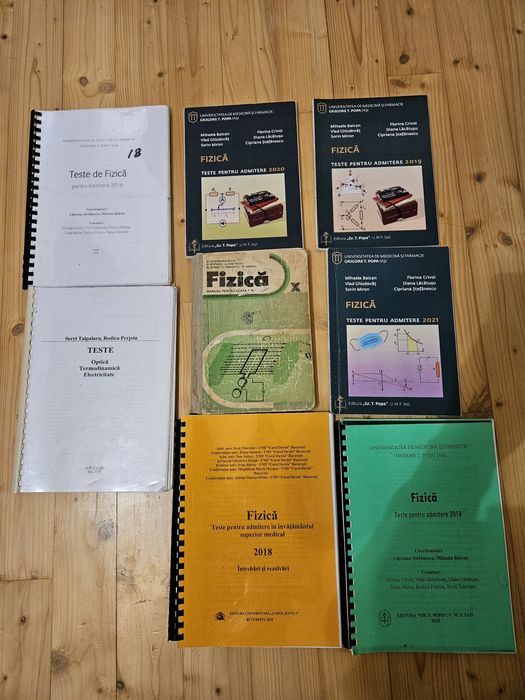 Carti pentru admitere medicina și  bacalaureat