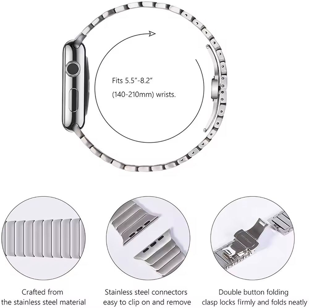 Стоманени каишки за Link Bracelet Apple Watch ULTRA/SE2/SE/10/9/8/7/6
