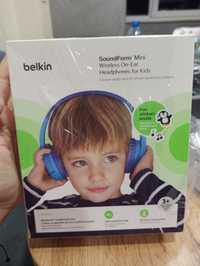 Детски слушалки с микрофон Belkin - SoundForm Mini, безжични, сини