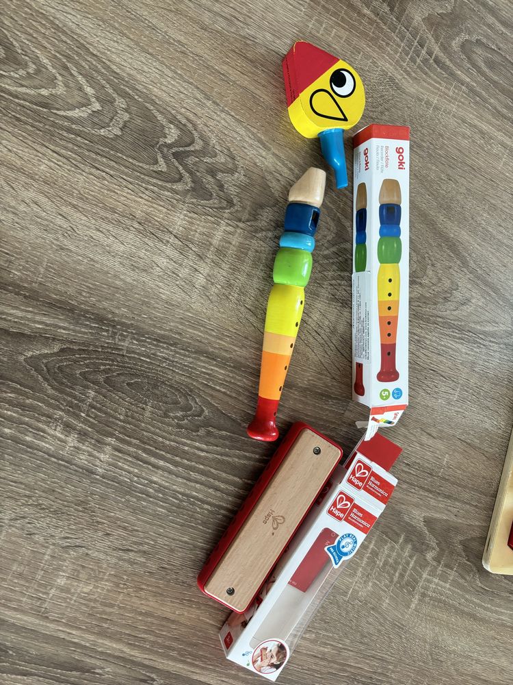 Лот дървени детски играчки