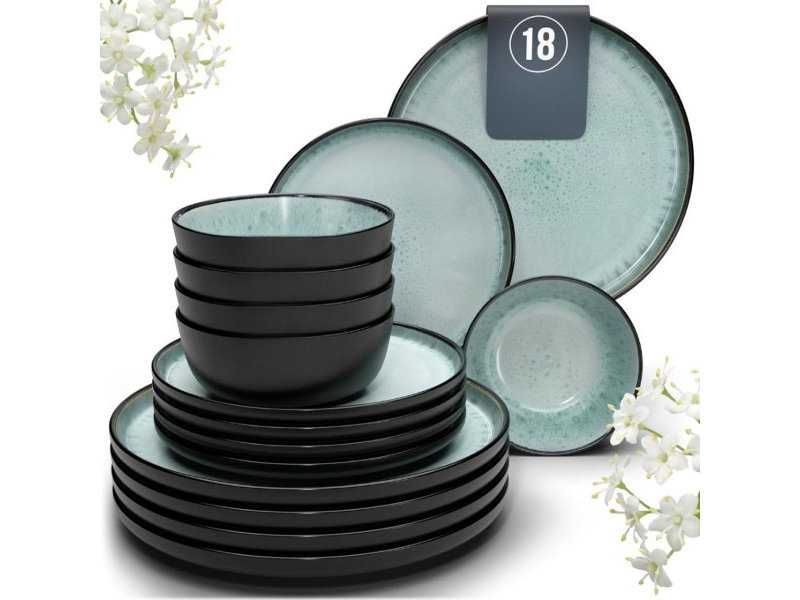 Комплект от 16 части Керамични Съдове Pure Living Ibiza