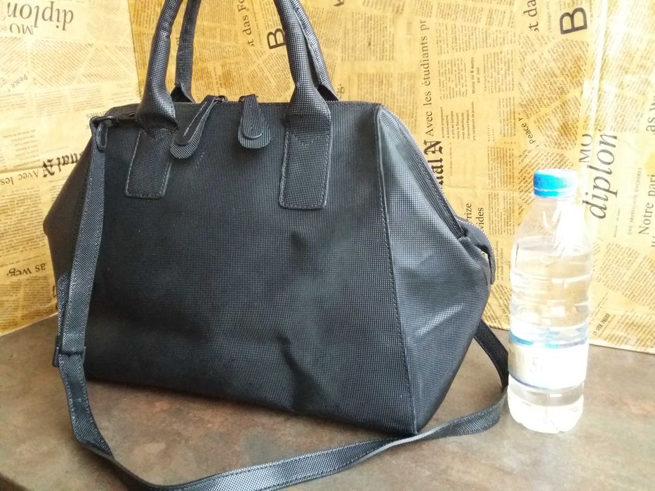 дамска черна чанта/Kennel & Schmenger кожена-естествена кожа