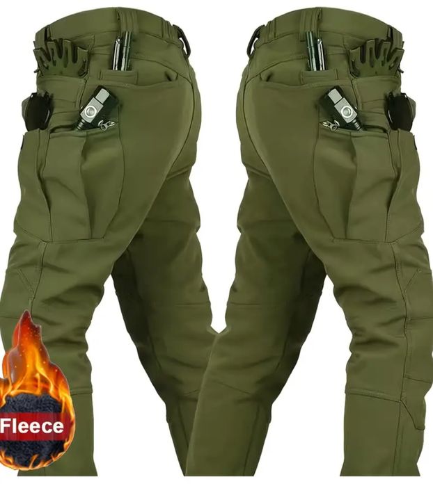 Costum fleece verde militar - ideal pentru ATV