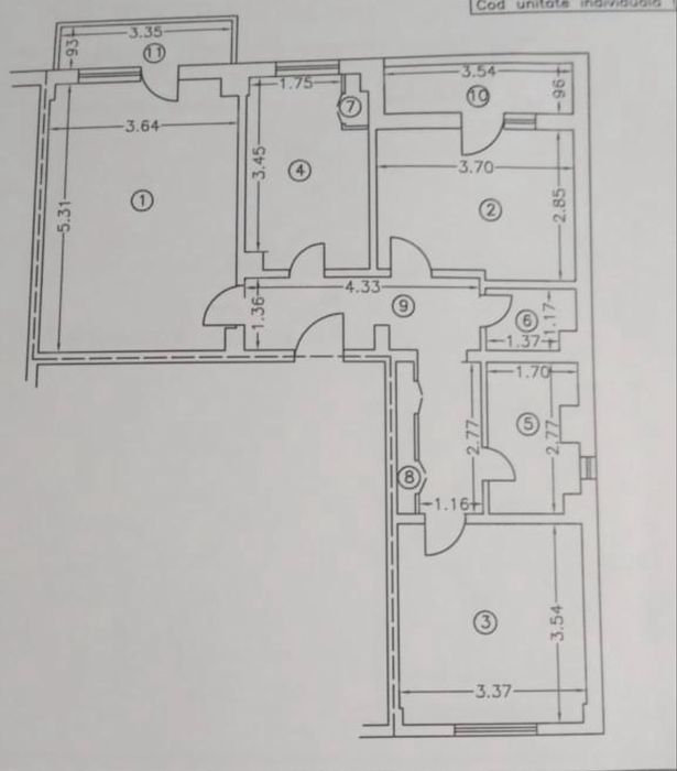 Apartament Pucioasa 3 camere Zona centrala - statie taxi