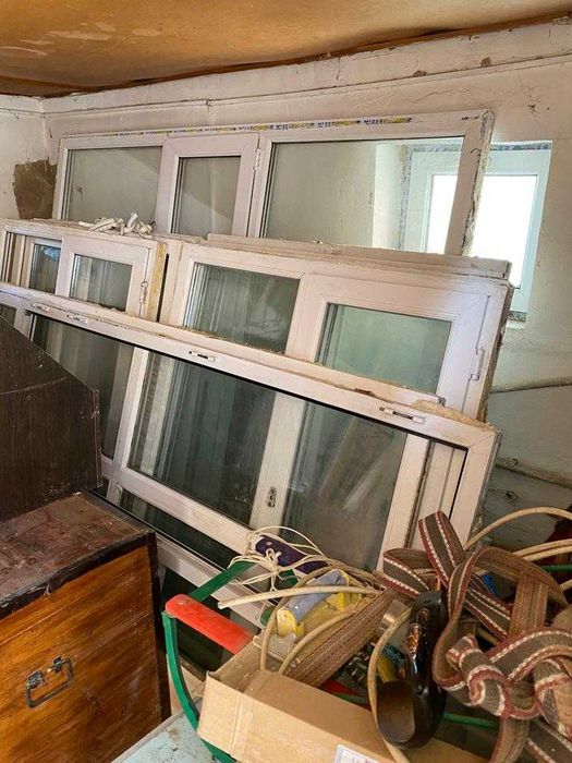 Продаются пластиковые окна б/у, в отличном состоянии, белого цвета