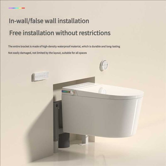 Конзолна смарт тоалетна F830 с биде, подгрев, сушене, масаж