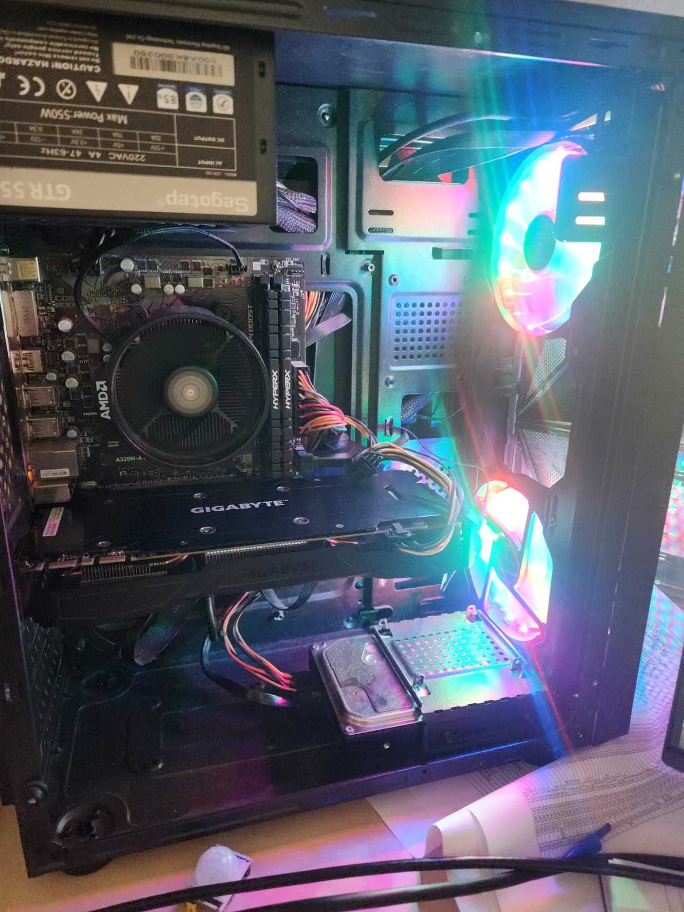 Мощен Геймърски/Работен Компютър - Ryzen 5, GTX 1070 Ti, 32GB RAM