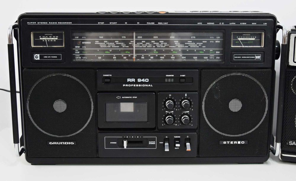 Boombox Grundig RR 940 + Saba RCR-405, radio casetofon