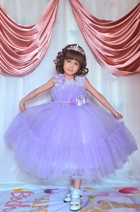 Пышное детское платье