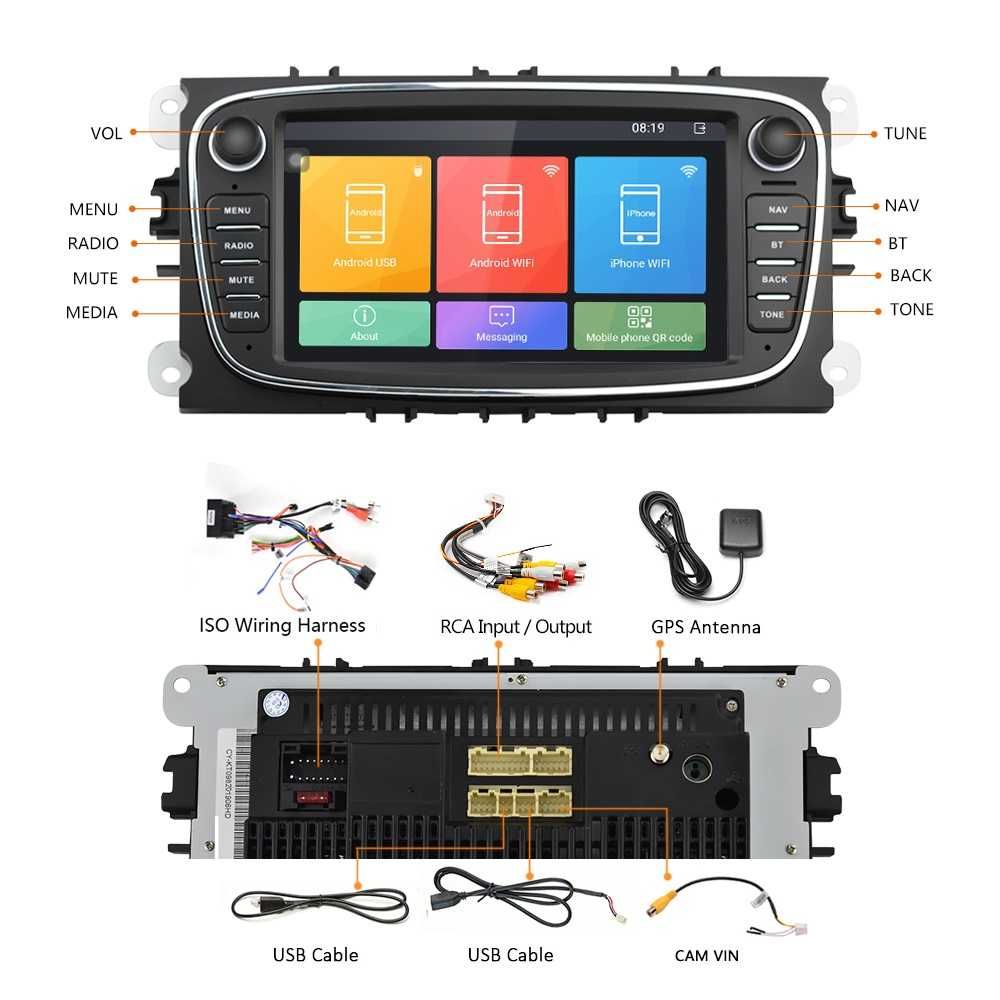 Navigatie Bluetooth 2GB ford mondeo ford kuga ford c-max