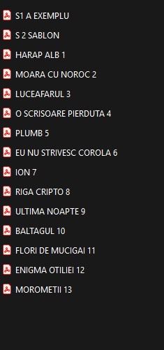 Materie Bacalaureat Real