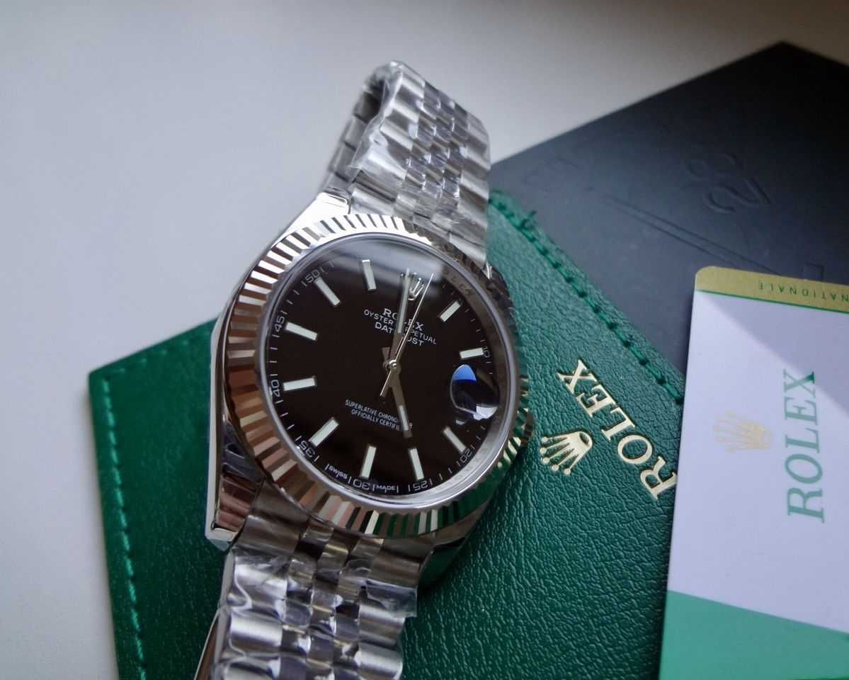 Rolex Datejust Rolesor Jubilee Black Dial