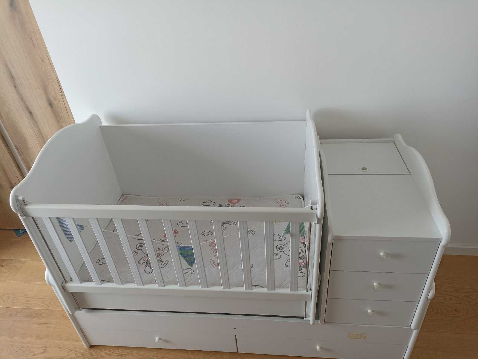 Трансформиращо се бебешко легло Baby & Junior бяло