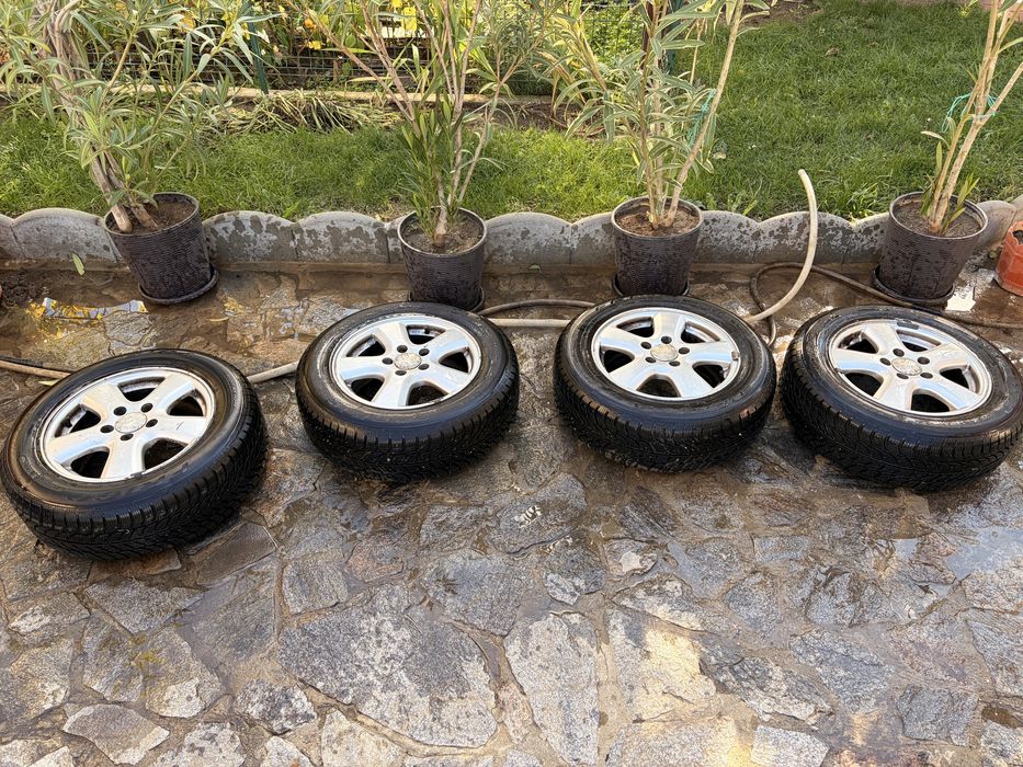 Jante vw R15 set cu cauciucuri de iarna 195/65/15